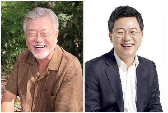 문재인 전 대통령(왼쪽)과 박정하 국민의힘 수석대변인. <박정하 의원실 제공, 문재인 SNS>